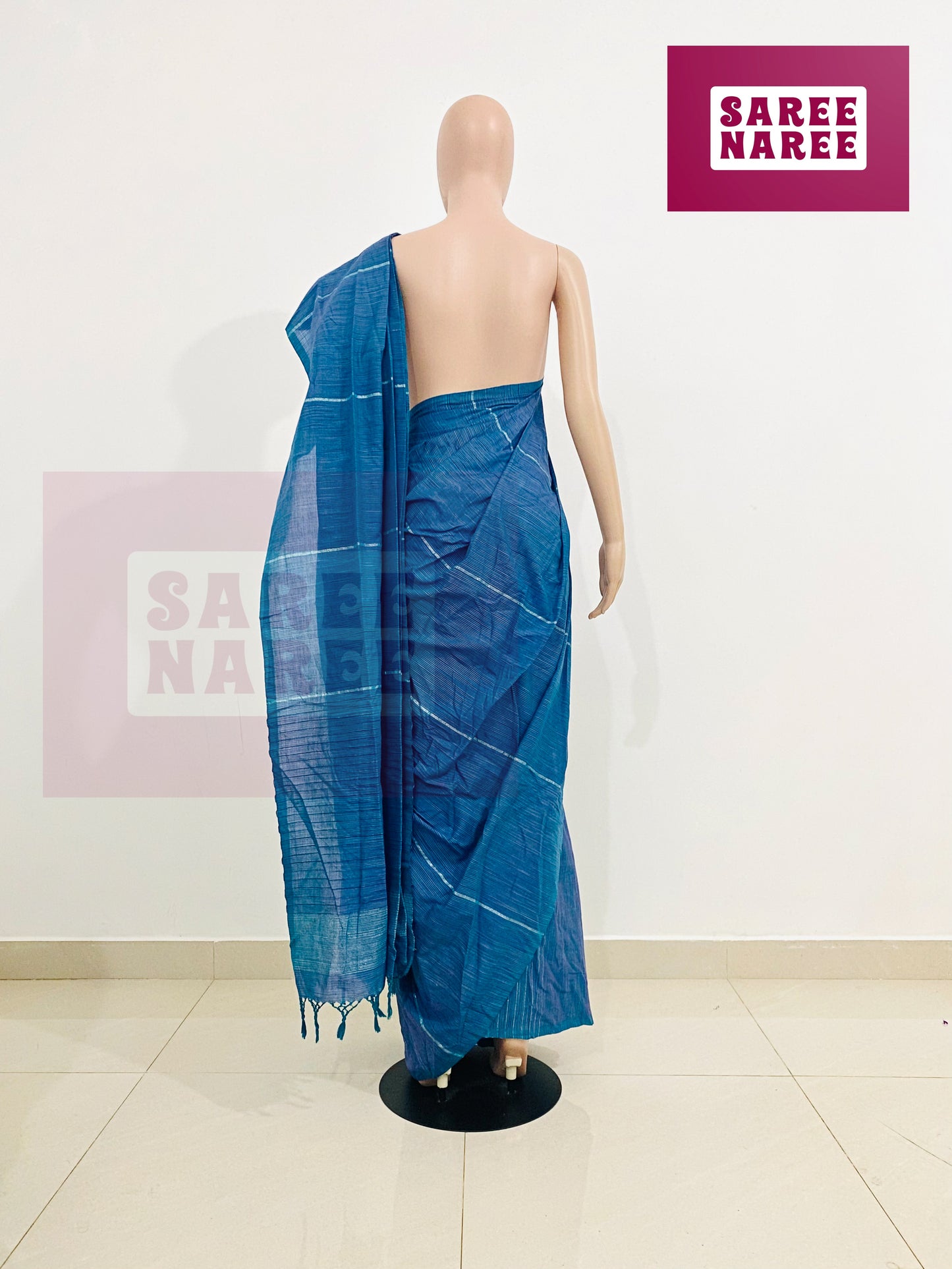 Allora_Aloe_Vera_Handloom_Saree_in_Midnight_Aqua_Blue