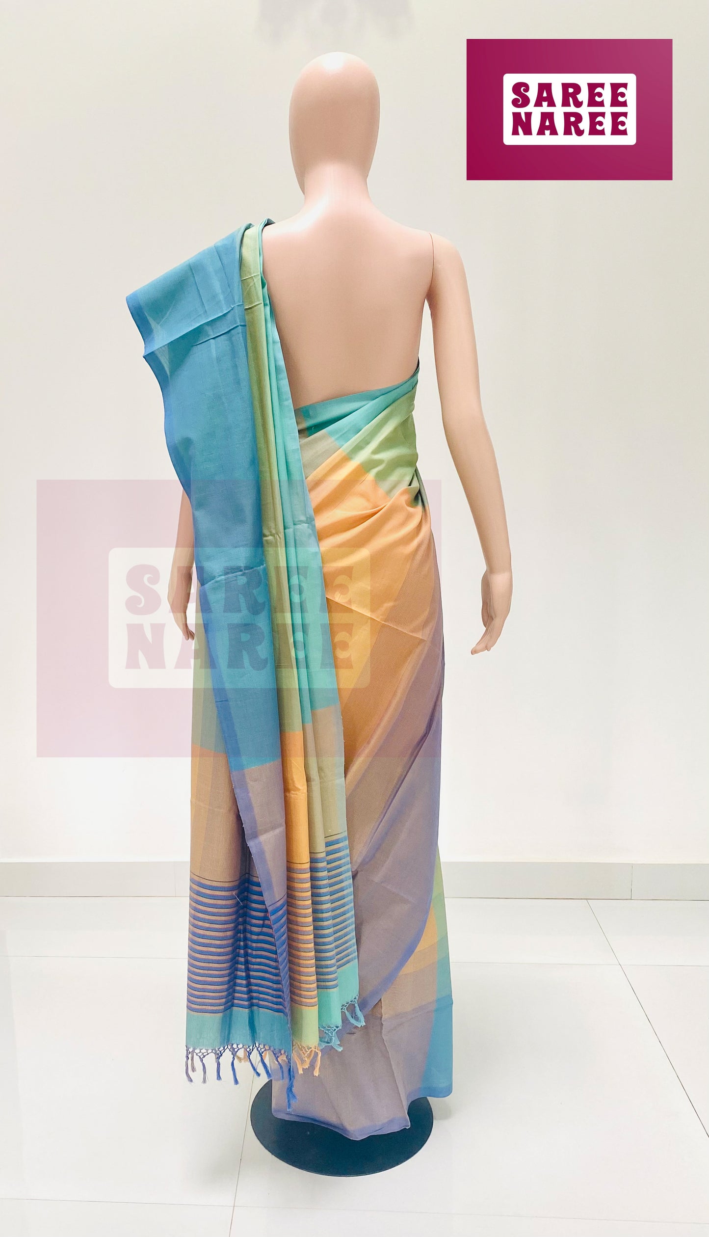 Cotton Bliss Handloom Saree in Lavender Mist – Saree Naree Sri Lanka