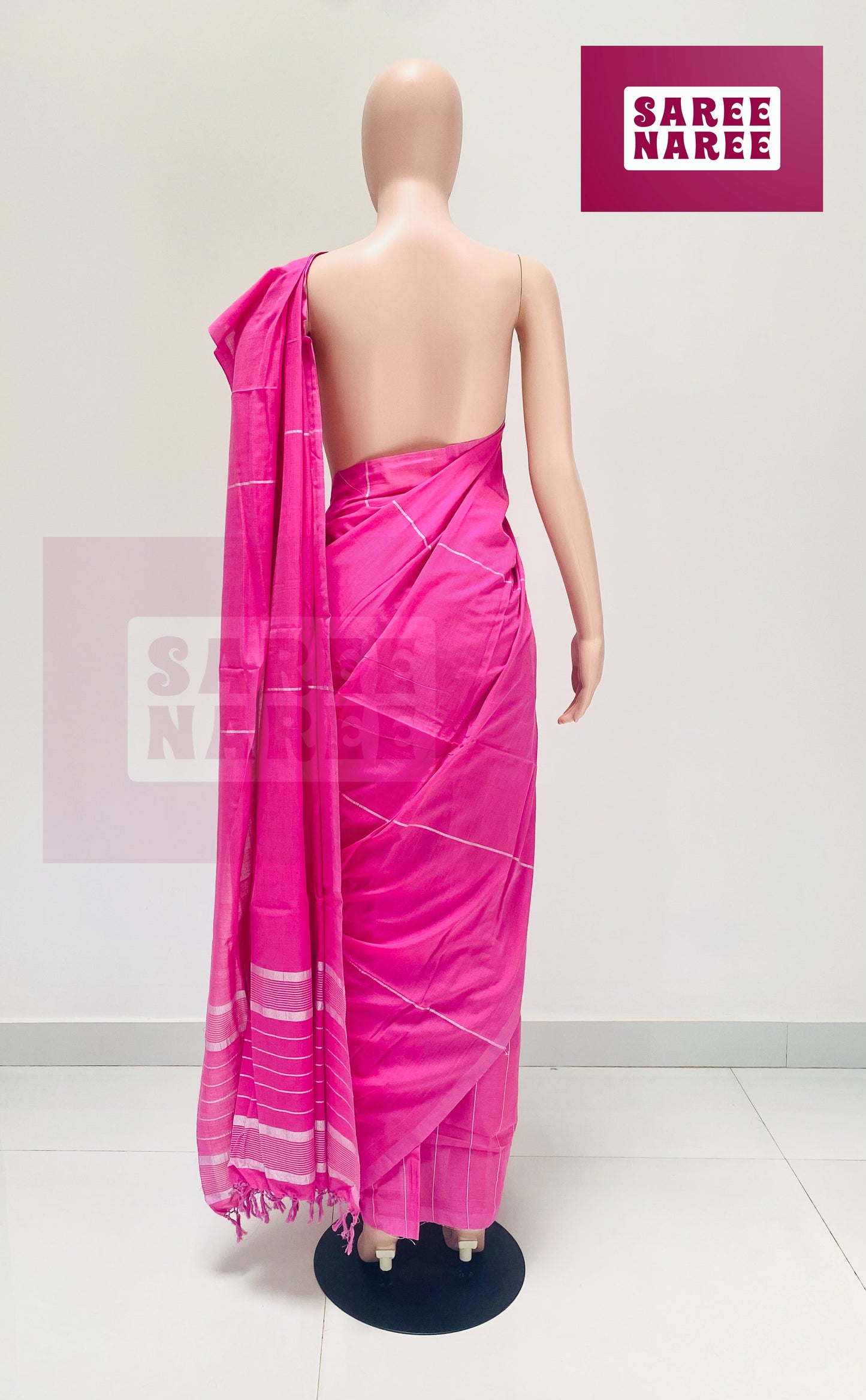 Cotton Bliss Handloom Saree in Magenta – Saree Naree Sri Lanka