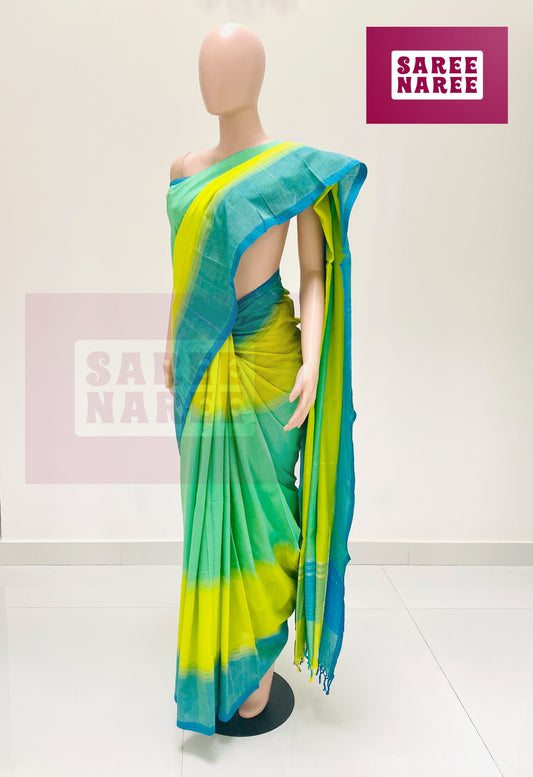 Cotton Bliss Saree in Aqua green (CB3014)