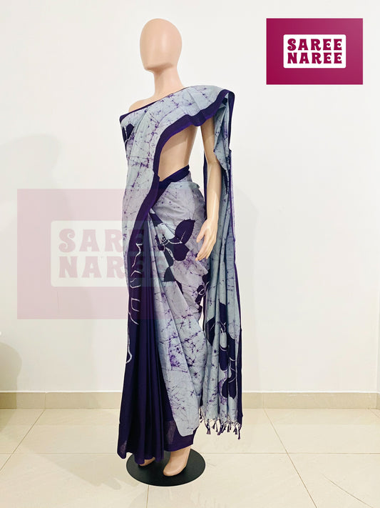 Handloom Batik Saree – Loomed Batik Collection by Saree Naree (HB9001)