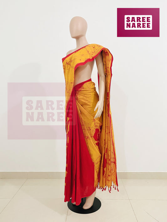 Handloom Batik Saree – Loomed Batik Collection by Saree Naree (HB9007)