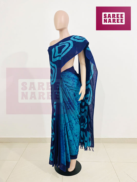 Handloom Batik Saree – Loomed Batik Collection by Saree Naree (HB9008)