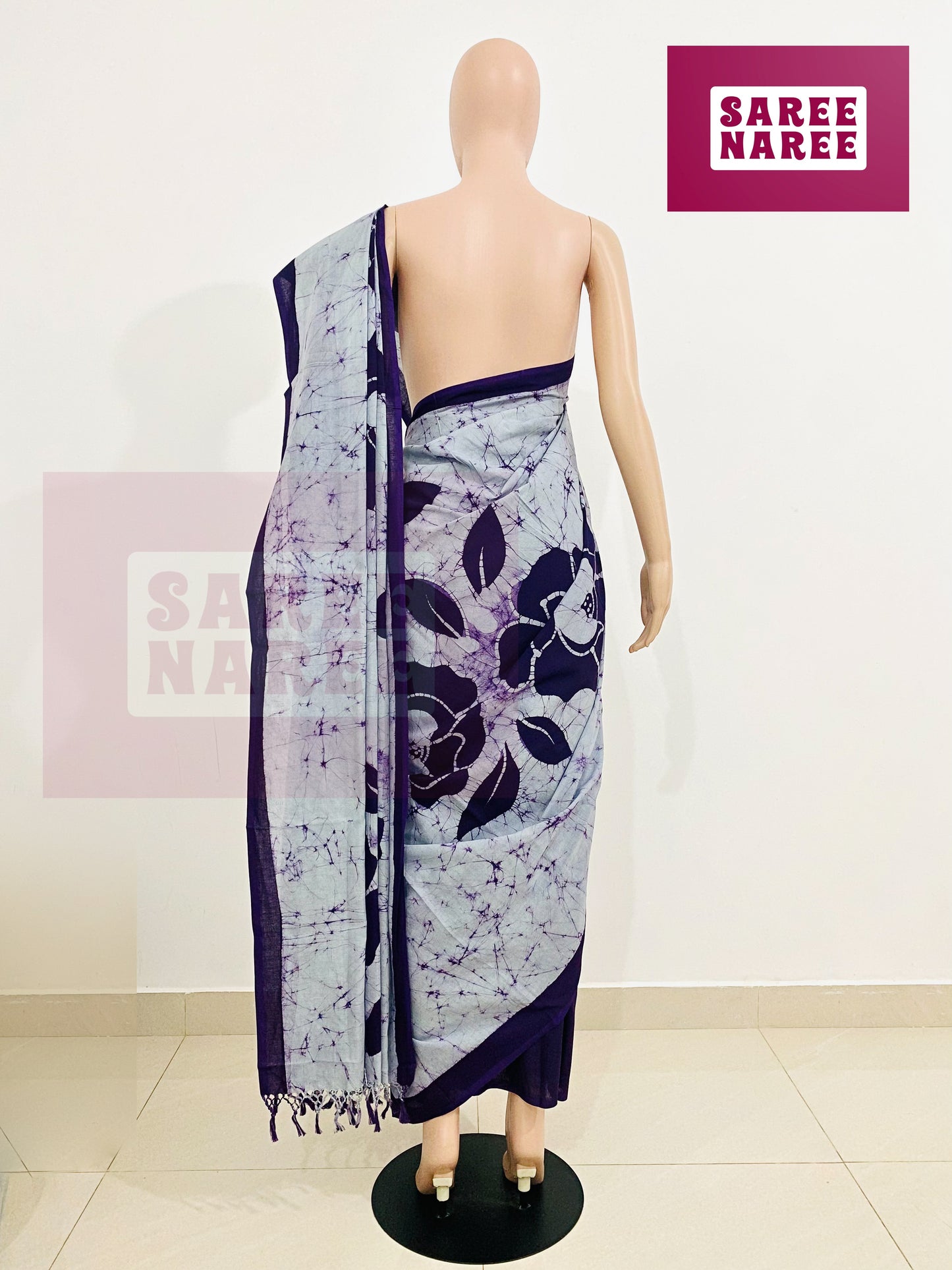 Handloom Batik Saree – Loomed Batik Collection by Saree Naree (HB9001)