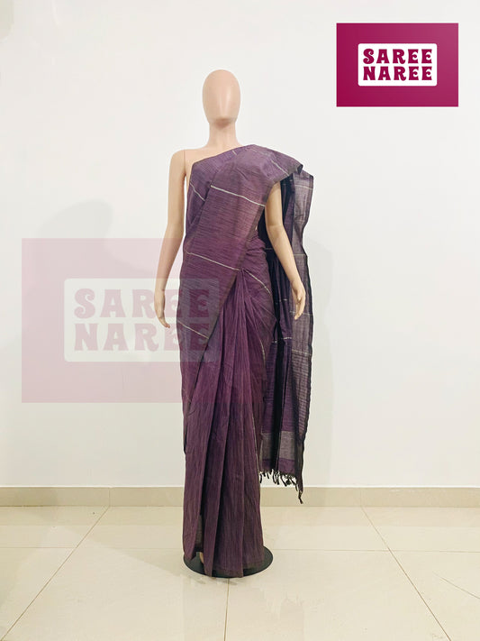 “Allora Aloe Vera Handloom Saree in Dusty Mauve – Saree Naree Sri Lanka” 