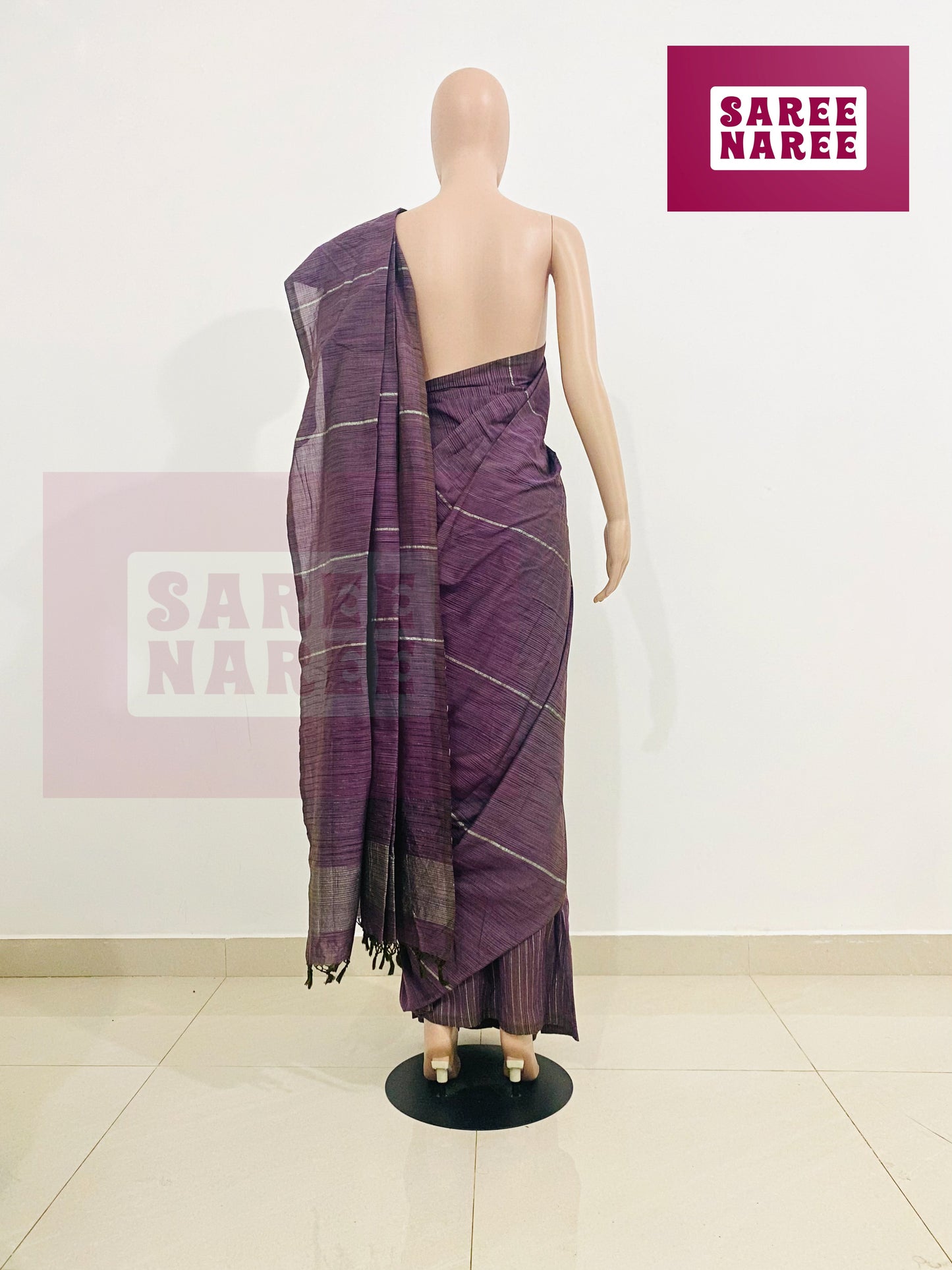 “Allora Aloe Vera Handloom Saree in Dusty Mauve – Saree Naree Sri Lanka”