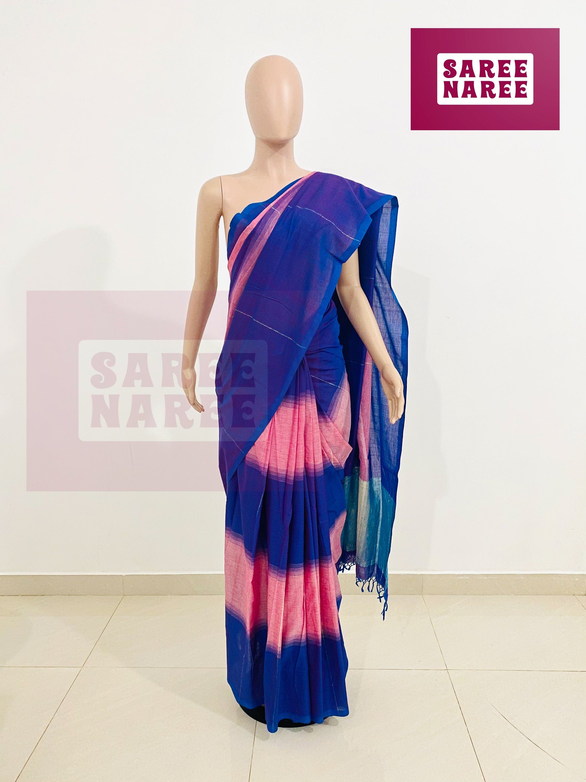 Cotton Bliss Handloom Saree in Contemporary mix  – Saree Naree Sri Lanka