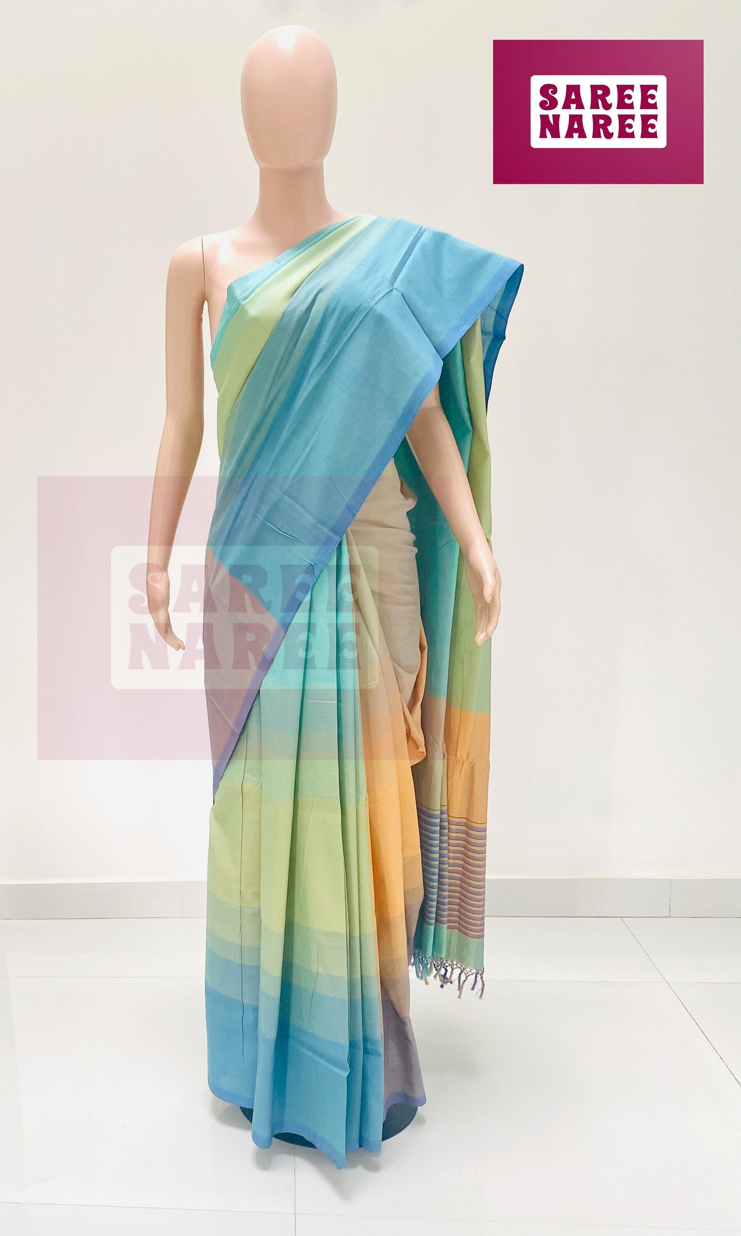 Cotton Bliss Handloom Saree in Lavender Mist – Saree Naree Sri Lanka
