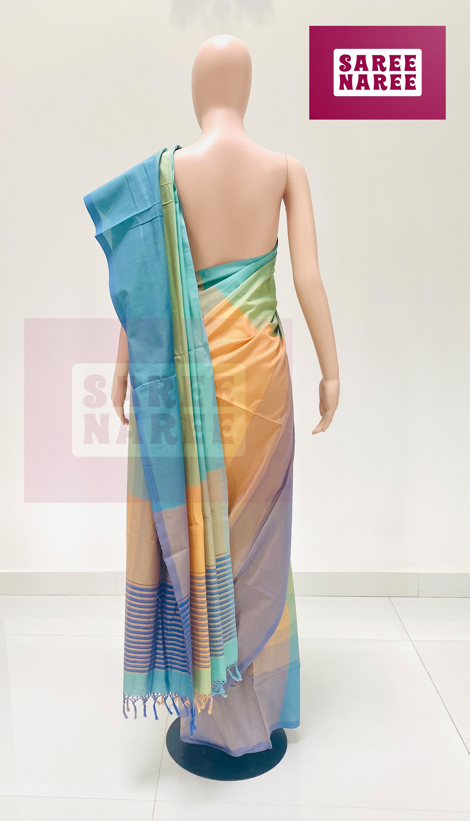 Cotton Bliss Handloom Saree in Lavender Mist – Saree Naree Sri Lanka
