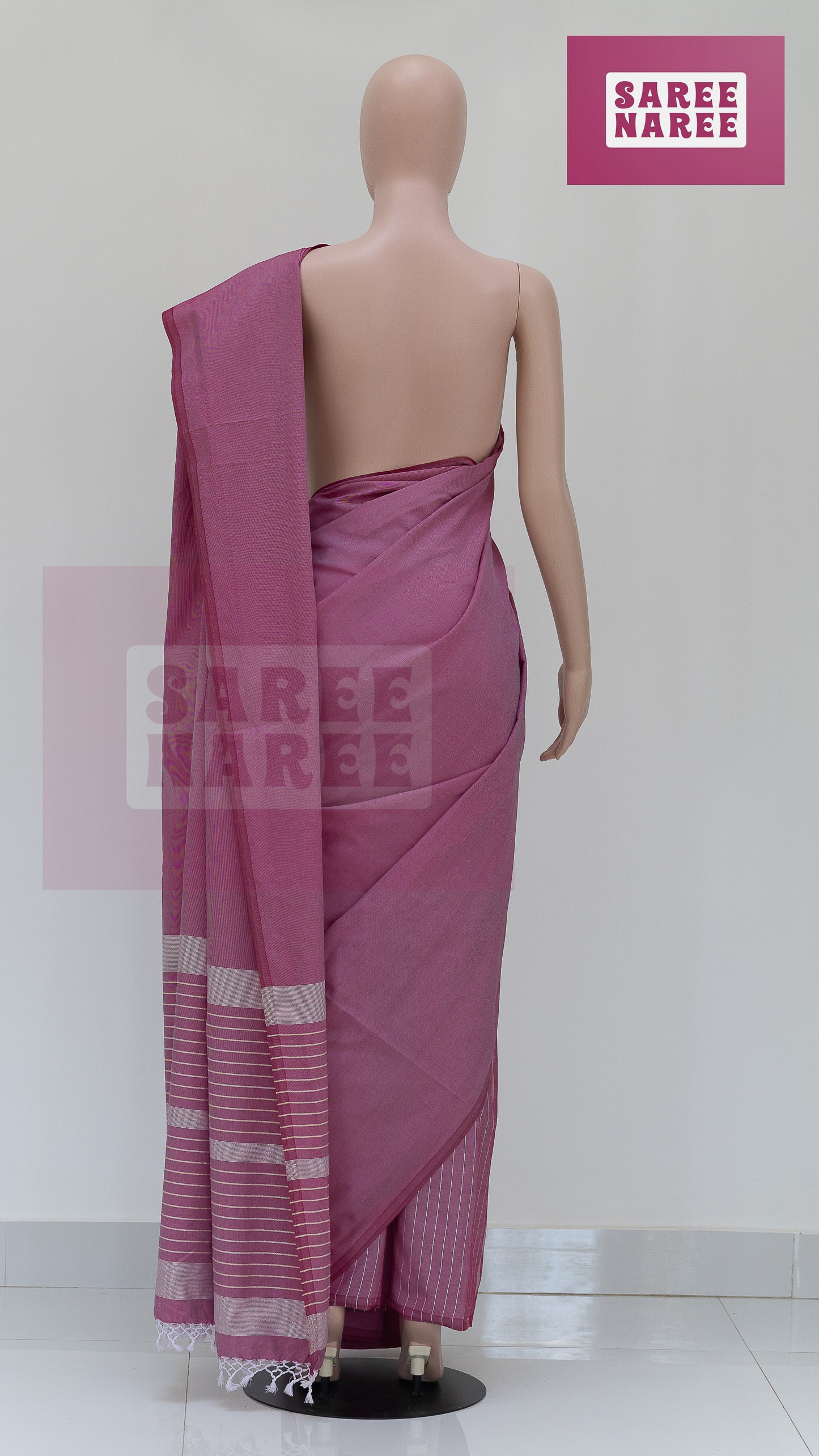 Cotton Bliss Handloom Saree in Rose Pink – Saree Naree Sri Lanka