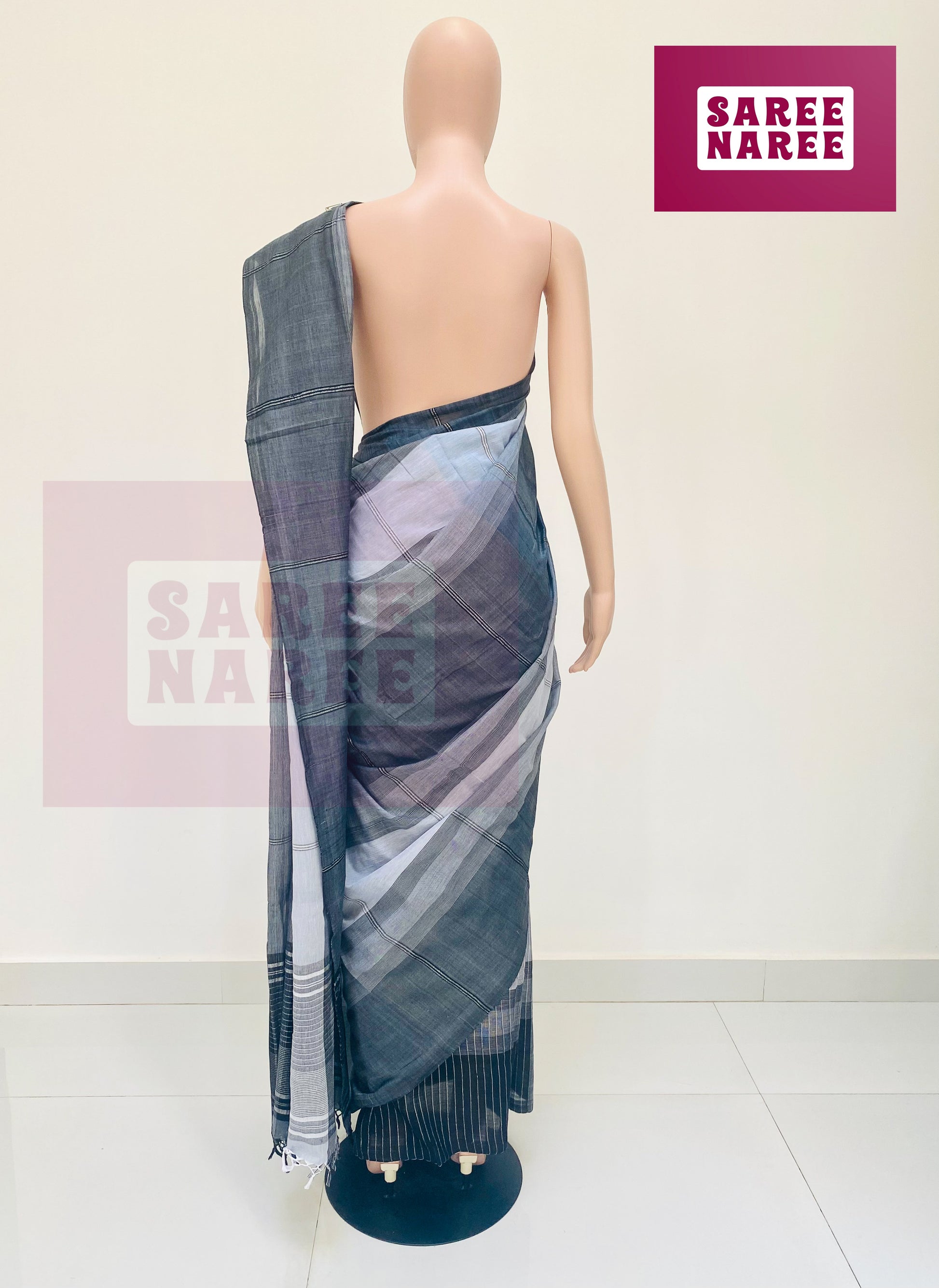 Cotton Bliss Handloom Saree in Sky Blue – Saree Naree Sri Lanka