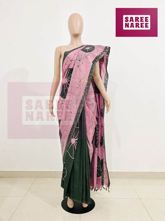 Handloom Batik Saree – Loomed Batik Collection by Saree Naree (HB9004)