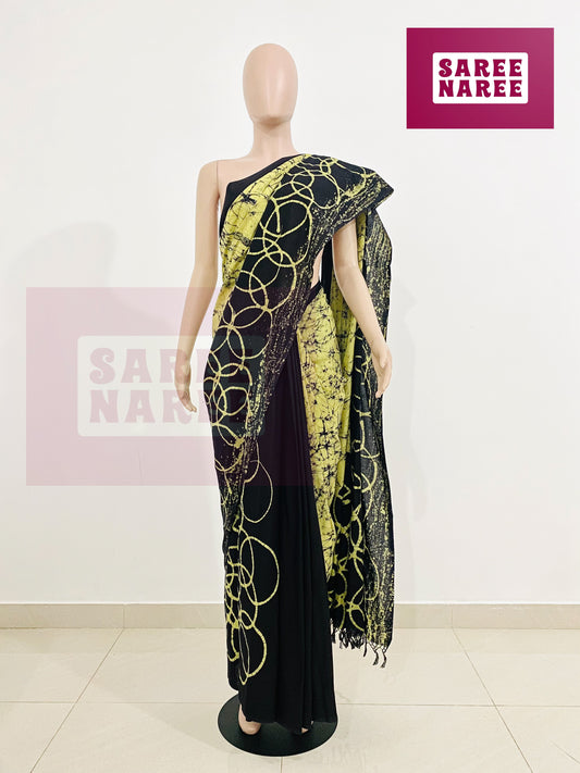 Handloom Batik Saree – Loomed Batik Collection by Saree Naree (HB9003)